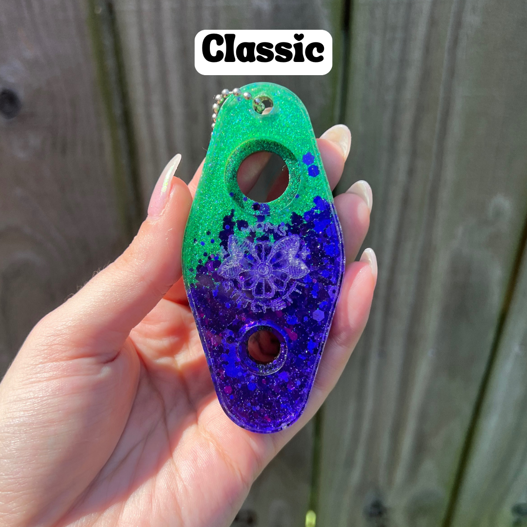 Lime/Purple Glitter Safety Eye Tool