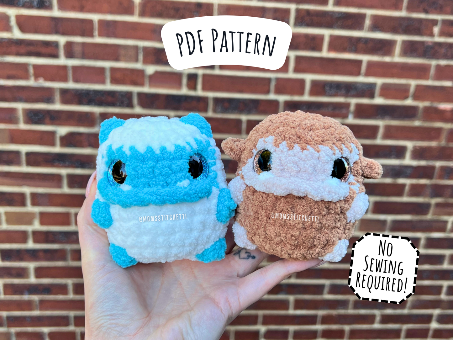 Chonky Yeti & Bigfoot Crochet Pattern (No Sew)