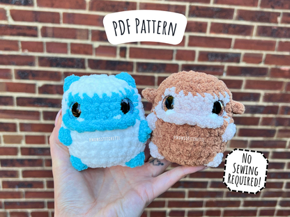 Chonky Yeti & Bigfoot Crochet Pattern (No Sew)