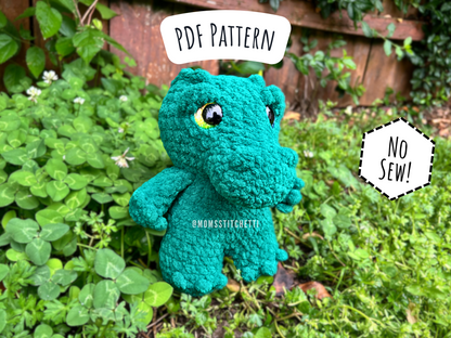 Crocodile Crochet Pattern (No Sew!)