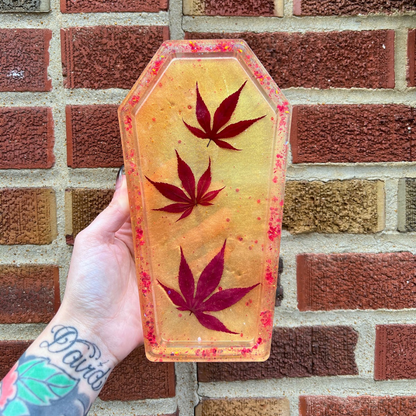 Japanese Maple Coffin Trinket Tray