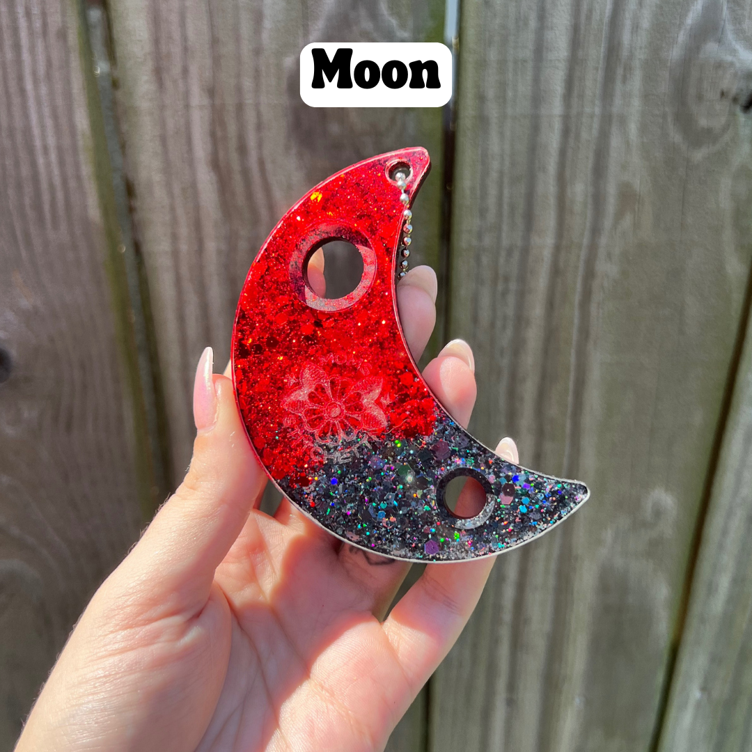 Red/Black Glitter Safety Eye Tool