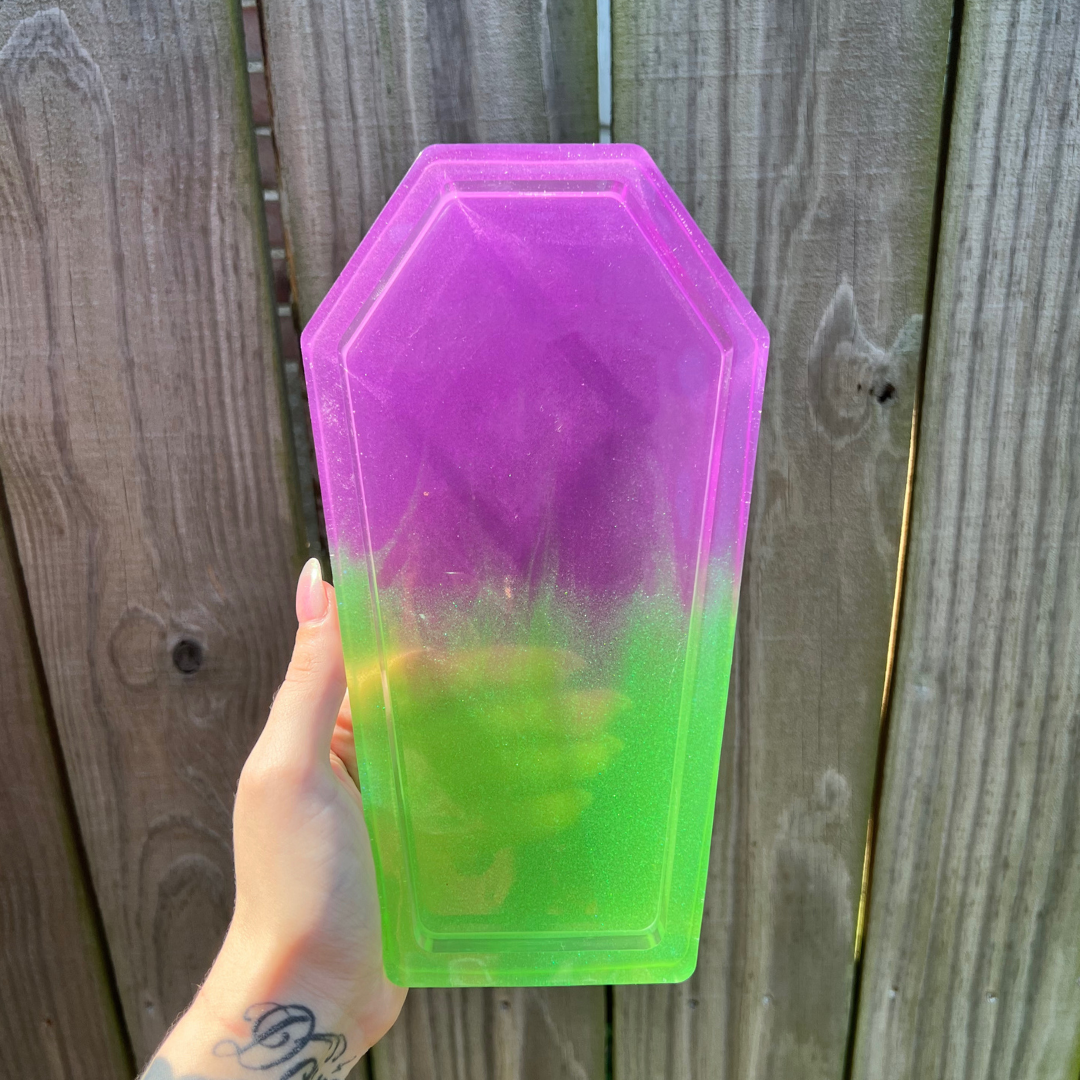 Glow in the Dark Coffin Trinket Tray