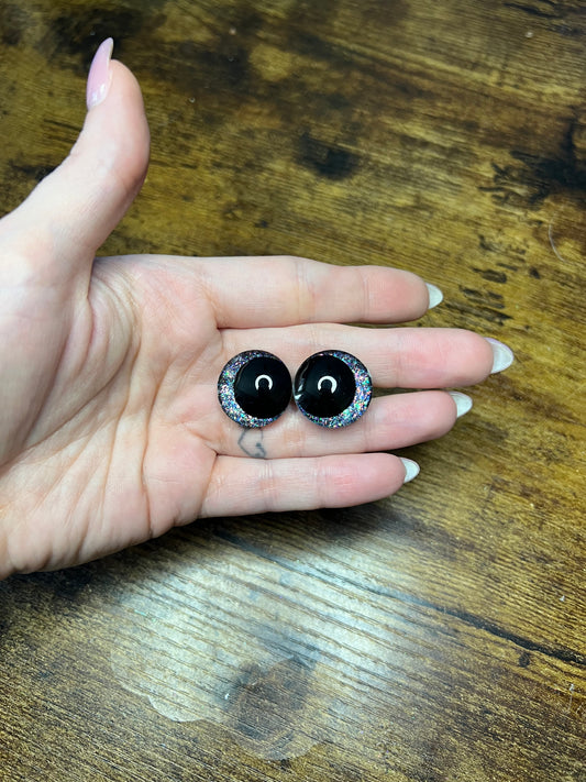 Black Multi 20 mm Kawaii Safety Eyes (Imperfect)