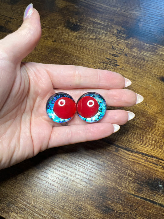 25 mm Agave Red Kawaii Safety Eyes (Extra)