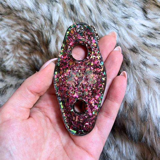 Pink/Green Glitter Safety Eye Tool