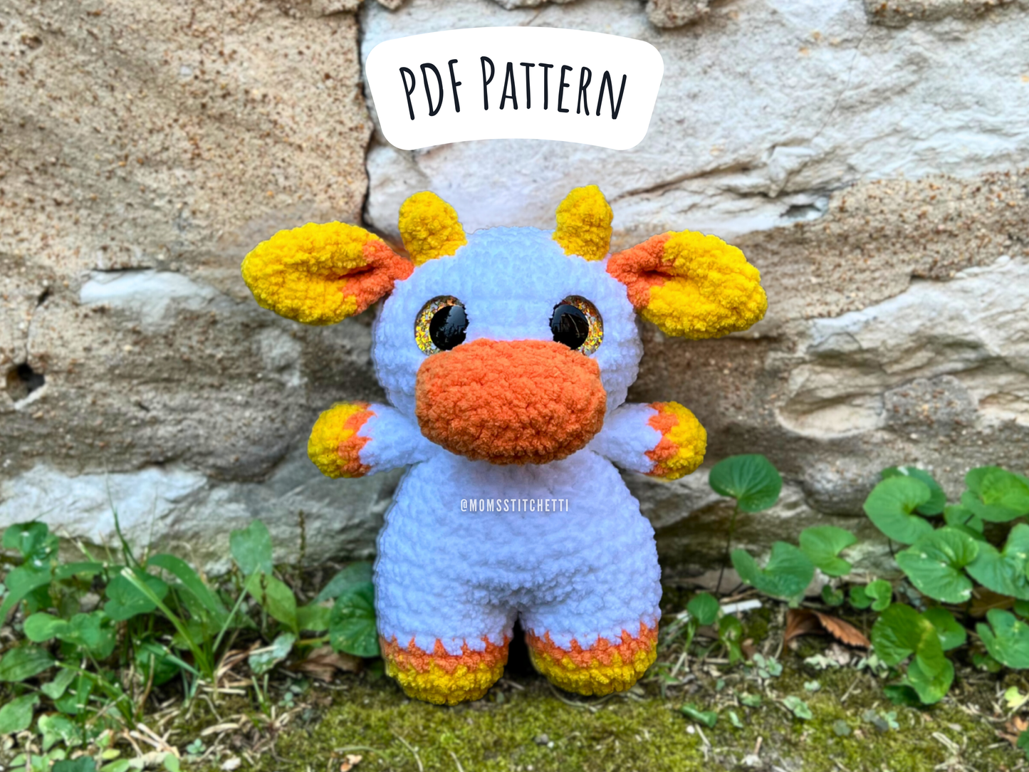 Candy Corn Cow Crochet Pattern (Full Pattern)