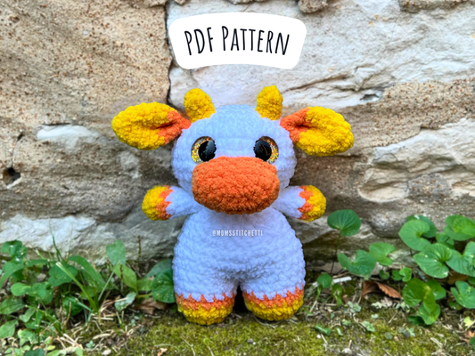 Candy Corn Cow Crochet Pattern (Full Pattern)