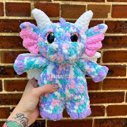 Cotton Candy Dragon Plushie