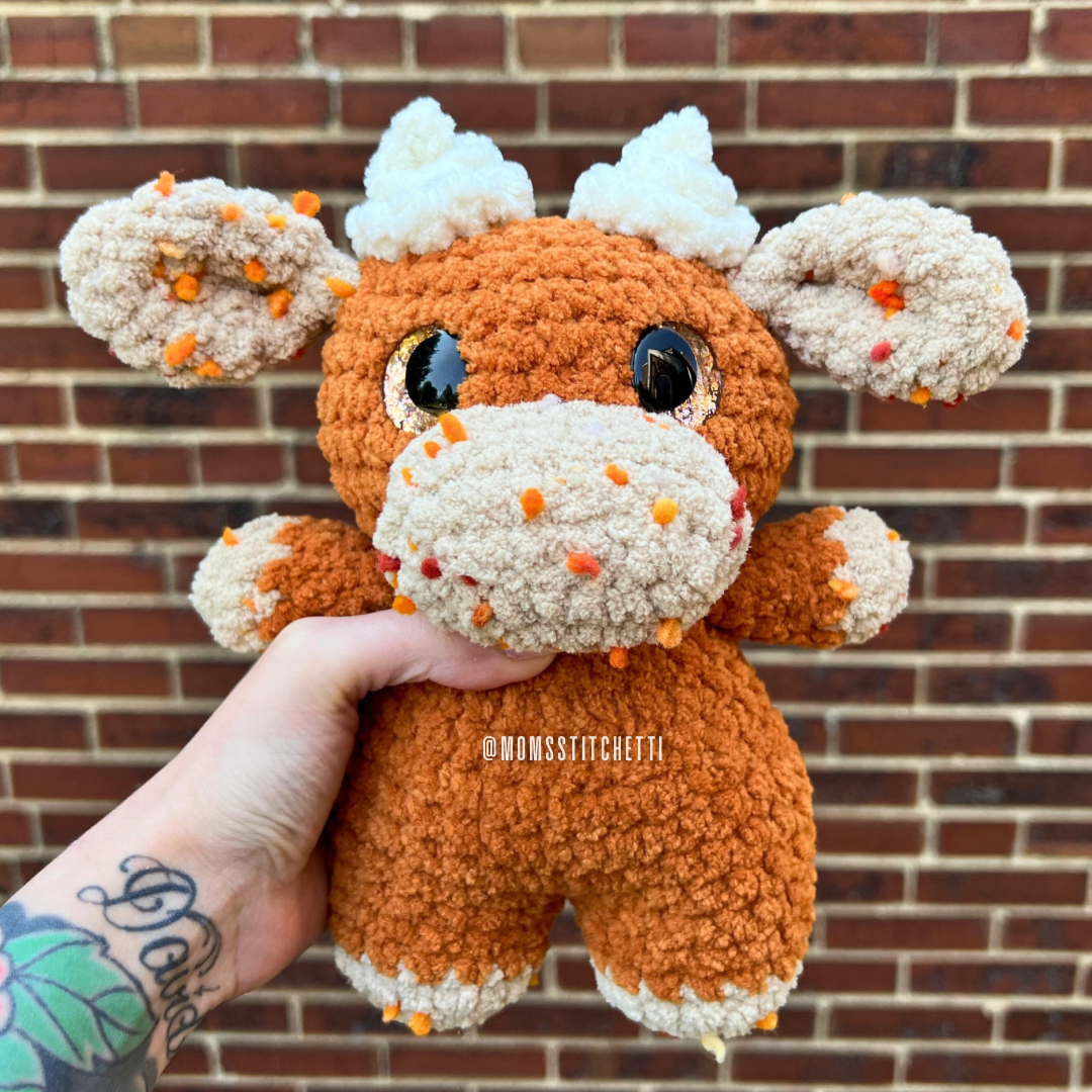 Pumpkin Spice Cow Plushie