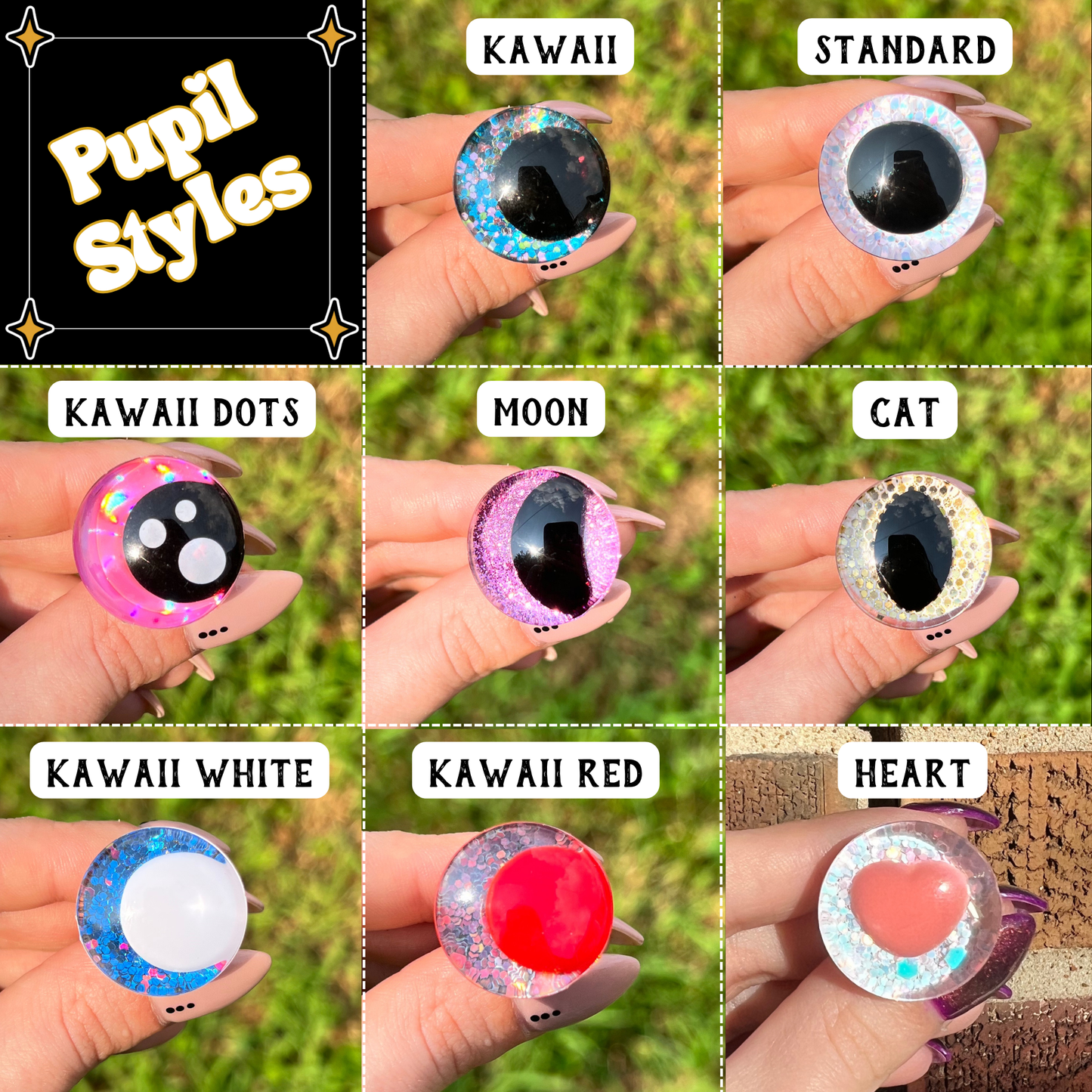 Hand Painted Safety Eyes (Restocked Every Saturday)