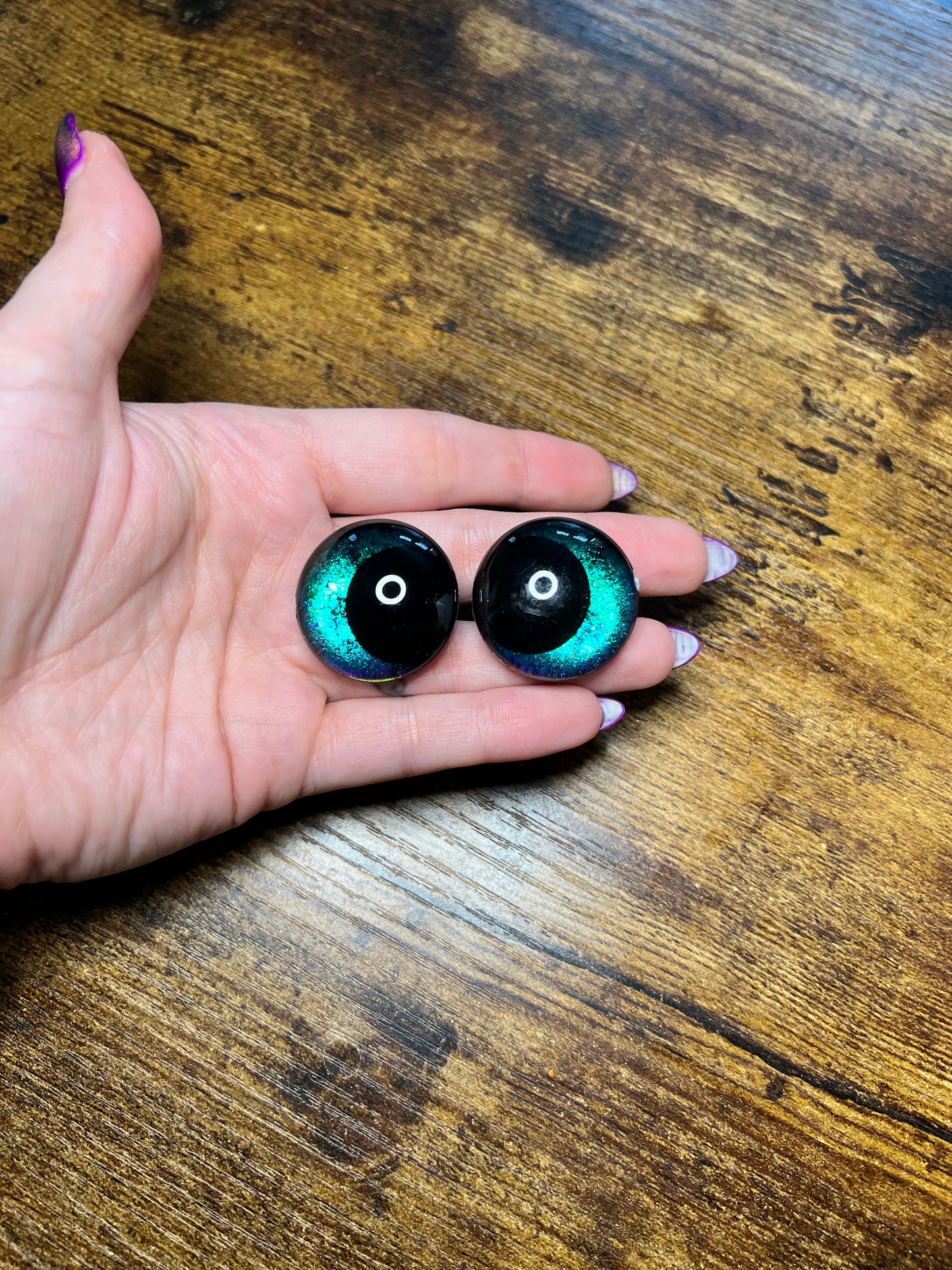 30 mm Kawaii Northern Lights Safety Eyes (Imperfect)