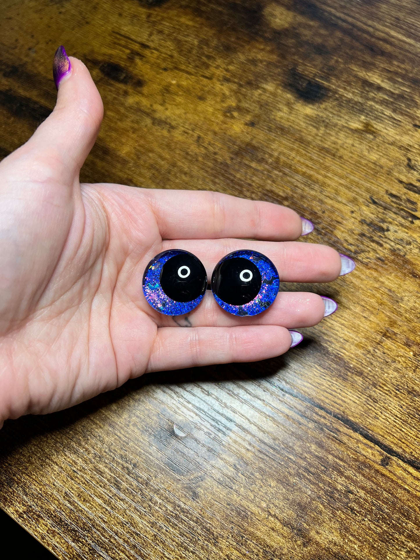 25 mm Purple Bats Kawaii Safety Eyes (Reject Color)