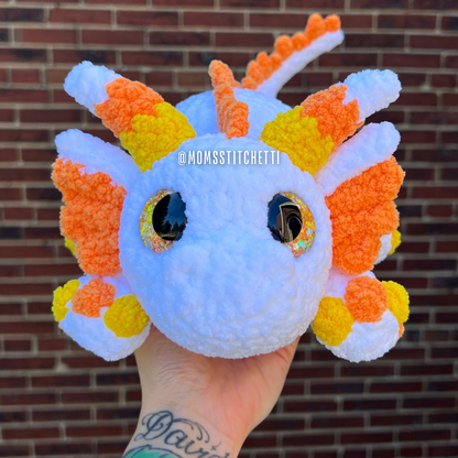 Candy Corn Dragon Plushie