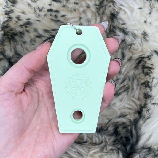 Pastel Green Coffin Safety Eye Tool