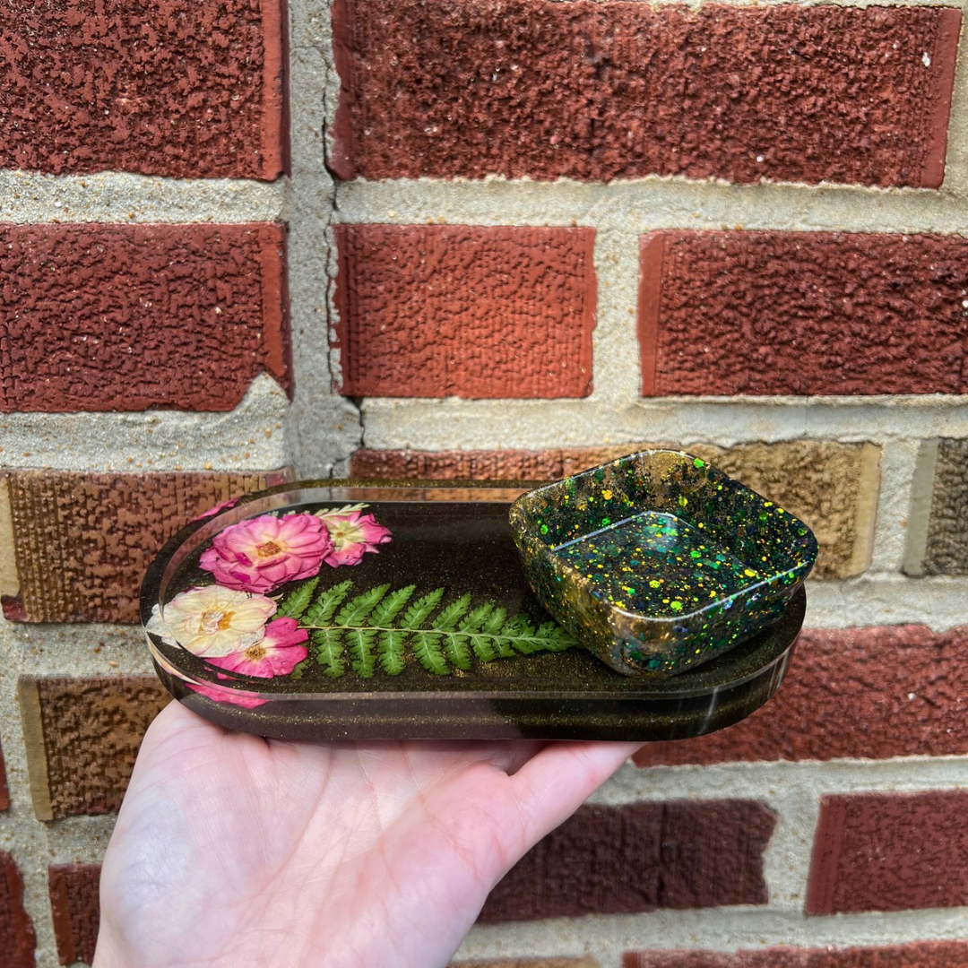 Floral Trinket Tray