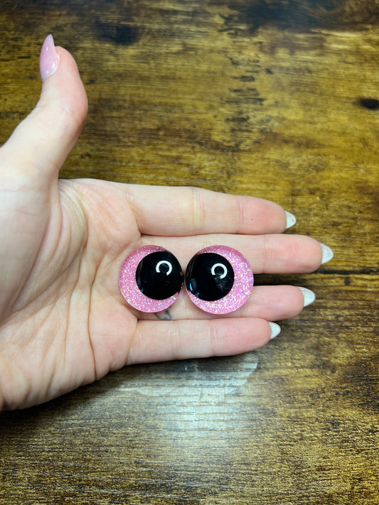 Baby Pink 25 mm Kawaii Safety Eyes (Imperfect)