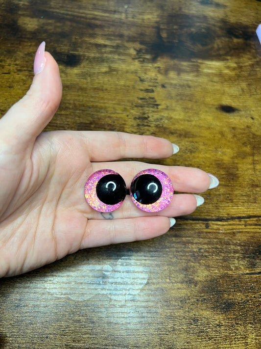 Barbie Pink 25 mm Kawaii Safety Eyes (Imperfect)