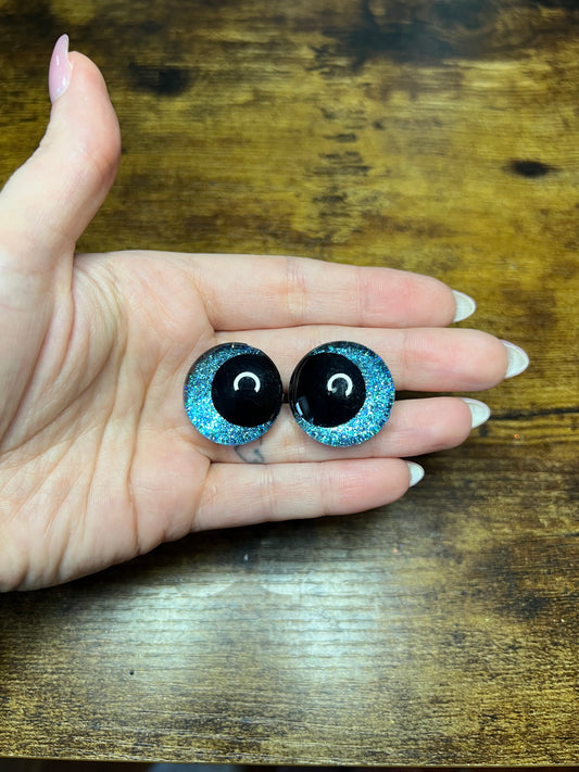 Blue Multi 25 mm Kawaii Safety Eyes (Imperfect)