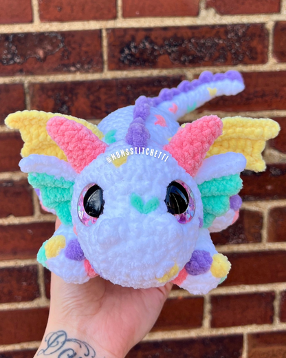 Candy Hearts Dragon Plushie