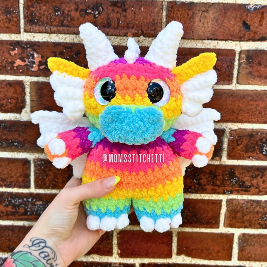 Rainbow Dragon Plushie