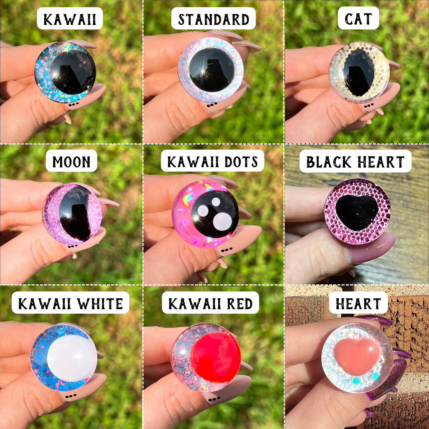 Hand Painted Safety Eyes (Restocked Every Saturday)