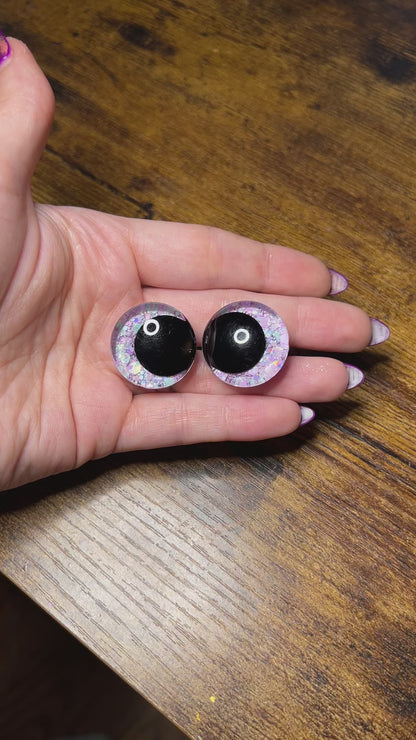 25 mm Kawaii Lilac/Mint Safety Eyes (Imperfect)