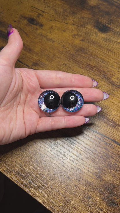 25 mm Kawaii Purple/Blue Safety Eyes (Imperfect)