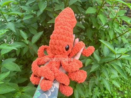 Squid Crochet Pattern (No Sew)